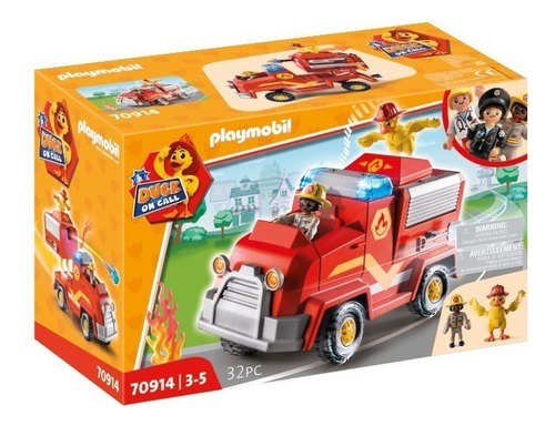 Juego Playmobil Duck On Call Vehículo De Emergencia Bomberos Cantidad de piezas 32