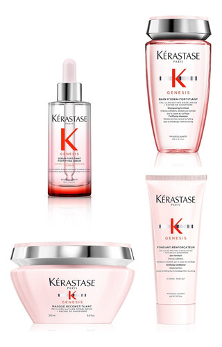 Combo Kerastase Genesis Shampoo+ Fondant+ Mascara+ Serum