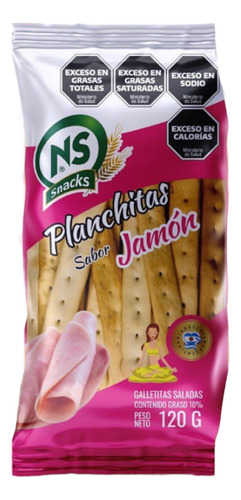 Oferta! Talitas Planchitas Ns Snack Sabor Jamon 120g