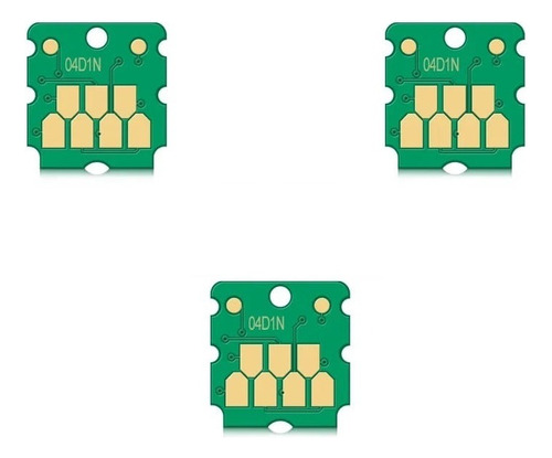 3 Chips Para Caja Mantenimiento T04d1 Epson L14150