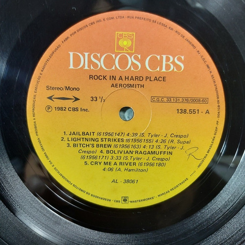 Imagem 4 de 6 de Vinil Lp Aerosmith Rock In A Hard Place