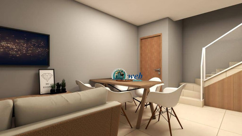 Cobertura Duplex Com 2 Dormitórios À Venda, 90 M² Por R$ 310.000 - Vila Príncipe De Gales - Santo André/sp - Co0956