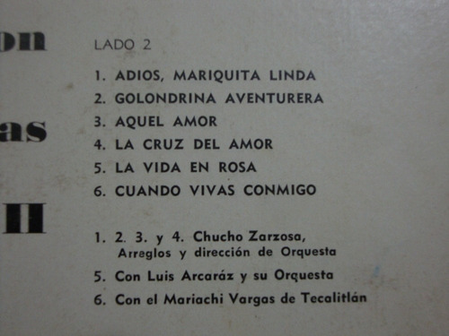 Vinilo Pedro Vargas Lo Mejor Volumen 2 M2