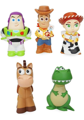 Figuras De Toy Story Para Baño Disney Pixar 5 Personajes