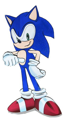 Figura De Foami Personaje Sonic Azul 90cm