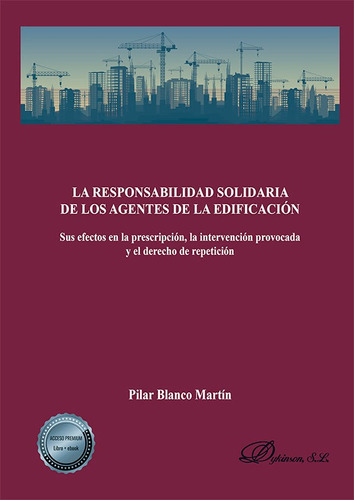 La Responsabilidad Solidaria De Los Agentes De La Edificaciãâ³n, De Blanco Martín, Pilar. Editorial Dykinson, S.l., Tapa Blanda En Español