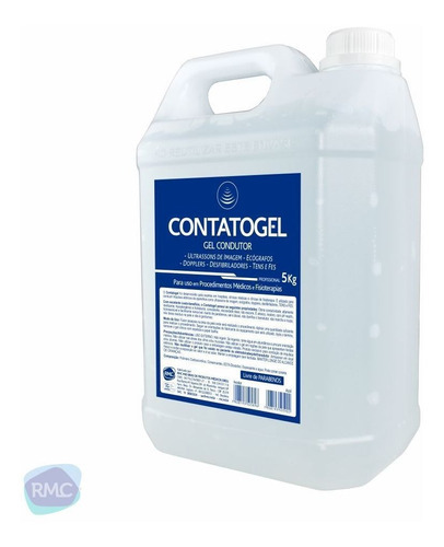  Gel Condutor De Contato Contatogel Galao 5kg Incolor Rmc