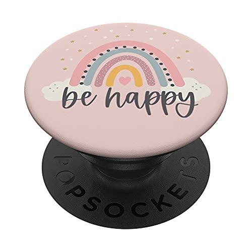 Be Happy - Cute Rainbow Positivo Citas Inspirational 57cql