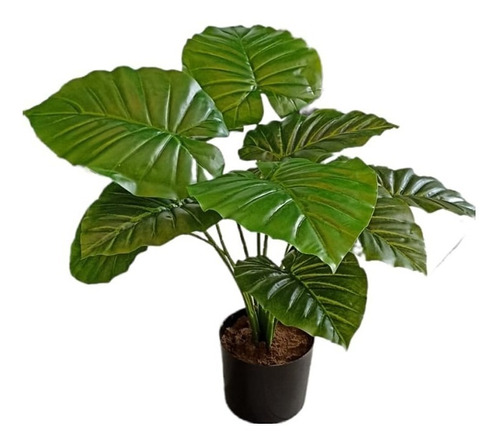 Ramos Verdes Alocasia Plantas Artificiales