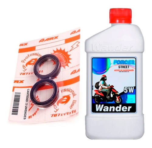 Par Retenes Barral Suspension Honda Xr 150 L + Aceite Ryd