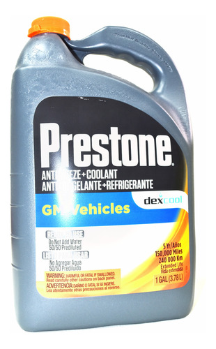 Refrigerante Prestone 50% Para Hyundai Terracan