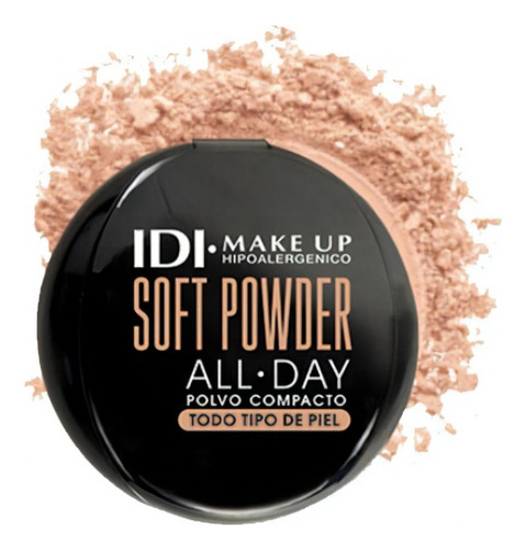 Base de maquillaje en polvo IDI Make Up Soft Powder tono 01 porcelain beige - 10g