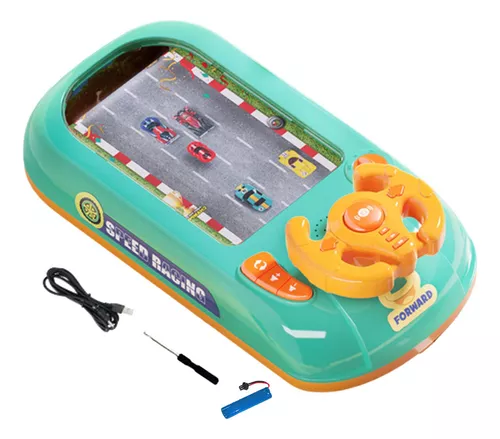 Volante De Brinquedo Eletrônico Infantil/Jogo De Aventura Com