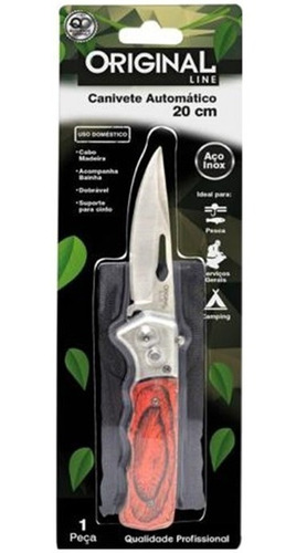 Canivete Esportivo Automático Camping Caça Pesca Bolso Cinto