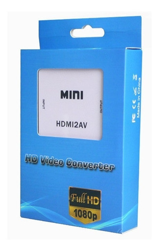 Imagen 10 de 10 de Conversor Hdmi A Rca Full 1080p Notebook Proyector Fact A B