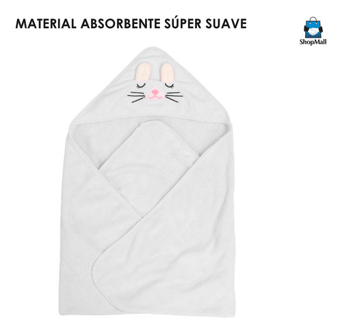 Toalla De Baño Bebé Con Capucha Manta Suave Animales Color G