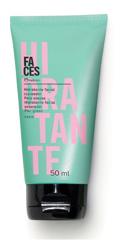 Hidratante facial Natura Faces para piel mixta y grasa Fps15, 50 ml