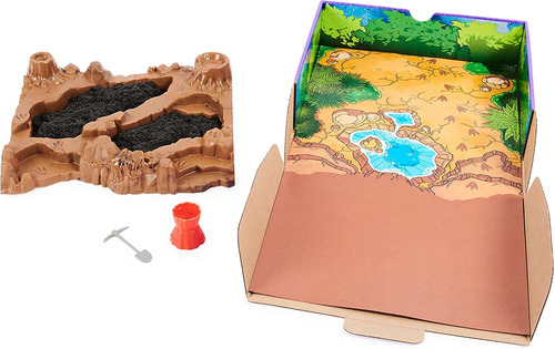 Kinetic Sand - Se De Juego Para Excavar Dinosaurios, Con 10