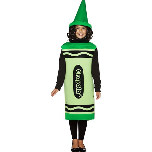 Disfraz Para Niña Crayola Verde Talla Única Halloween 