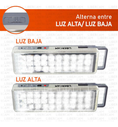 Imagen 9 de 12 de Luz De Emergencia Slt 30 Leds Slt 15 Hs Autonomía Color Blanco