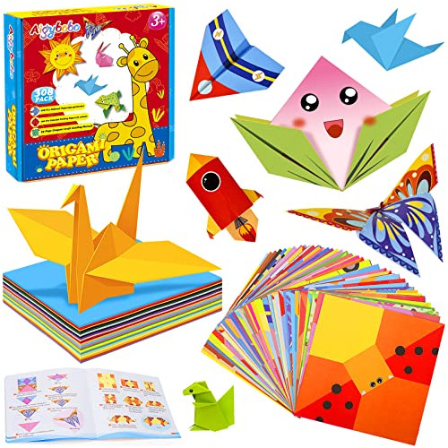 Set De Papel De Origami, Kit De Papel De Manualidades N...