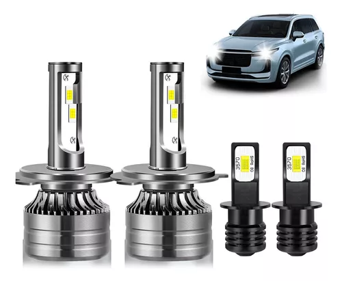 Bombillas H7 LED 4000 lm 35 W sustitución para bombillas halógenas y xenón  luces super brillantes bombillas para coche 6000k : : Coche y moto