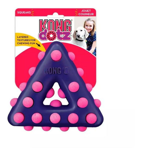 Kong Brinquedo P/ Cães Dotz Triangle Pequeno