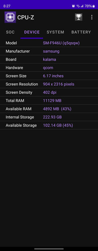 Samsung Galaxy Z Fold5 5g Sim 256 Gb Phantom Black 12 Gb Ram (Usado)