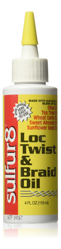 Sulfur8 Loc Twist And Braid, Aceite De 4 Onzas