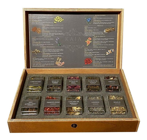 Gin Bosque Craft + Estuche Mixologia Botanica Gin Kaia X 10