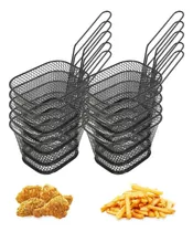 Comprar 10 Mini Cesta Para Servir Papas Fritas Nuggets Canasto 10x8