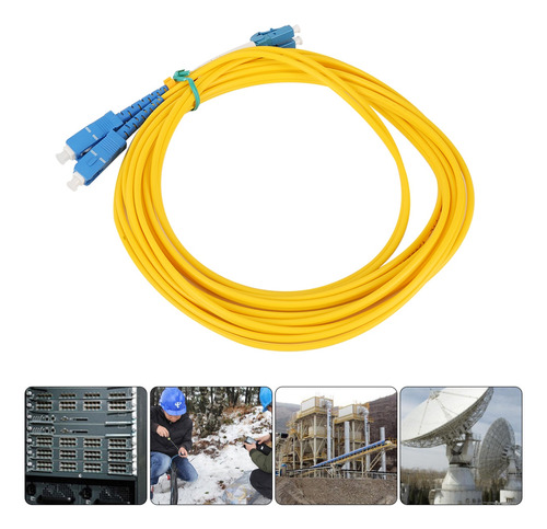 Imagen 1 de 10 de Cable De Conexión Óptica Fiber Jumper Sc Lc De 9,8 Pies De P