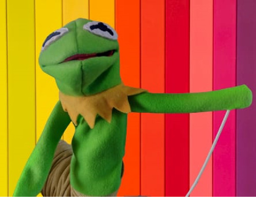 Títere De Mano Bocón Estilo Muppets Gonzo Amigo Rana Rene