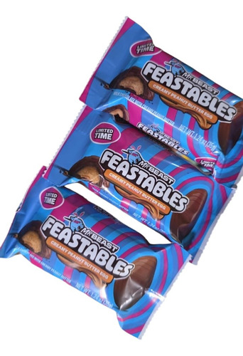 Chocolate Mr. Beast Mantequilla Cacahuate 3u Huevitos