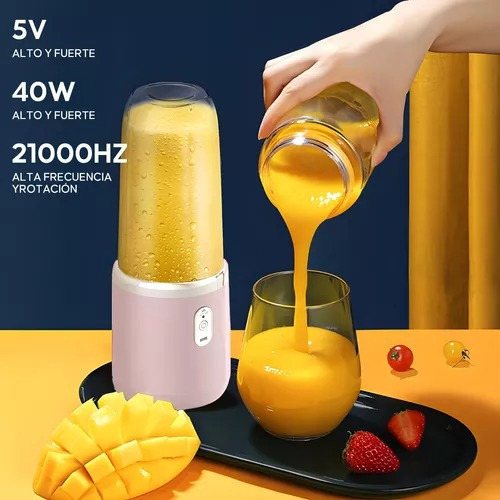 Sa De Mini Vaso Licuadora Portatil Recargable 6 Cuchillas