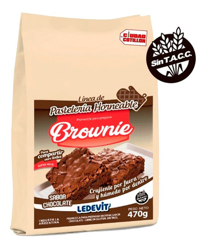 Premezcla Ledevit Brownie 470g Chocolate