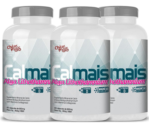 Suplemento De Cálcio Alga Lithothamnium - 180 Cápsulas