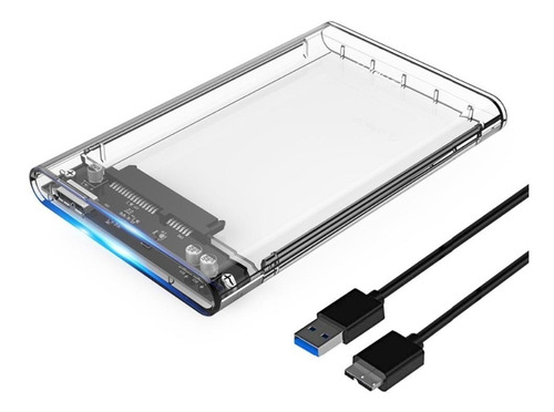 Cofre Transparente Para Disco Hdd/ssd Sata 2.5 Usb3.0 Orico