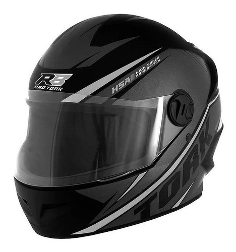Capacete Moto Fechado Masculino E Feminino Pro Tork R8 Fosco Cor Prata Tamanho do capacete 56