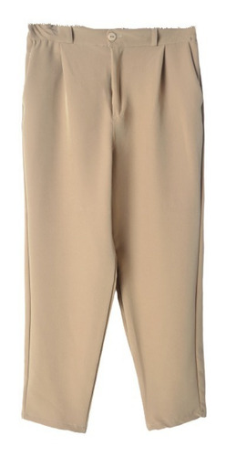 Imagen 3 de 7 de Pantalon De Vestir Pinsado Crepe Sastrero Mujer The Big Shop