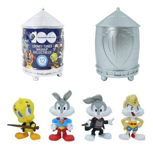 Bonecos Miniatura Looney Tunes Surpresa Warner Bros 100 Anos