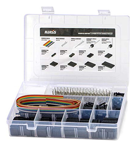 Iwiss 1550pcs Pack Conectores Dupont Para Arduino Y Rc