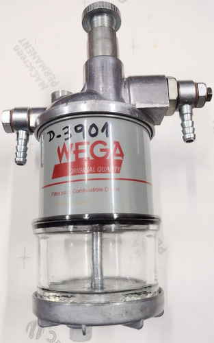 Trampa De Agua Diesel Con Cebador Vaso Vidrio