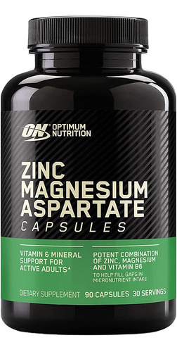 Optimum Nutrition Zinc Magnesium Aspartate Zma 90 Capsulas