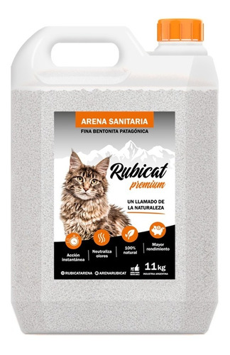 Piedras Rubicat Premium Arena Aglomerante X 11 Kg Gatos K9