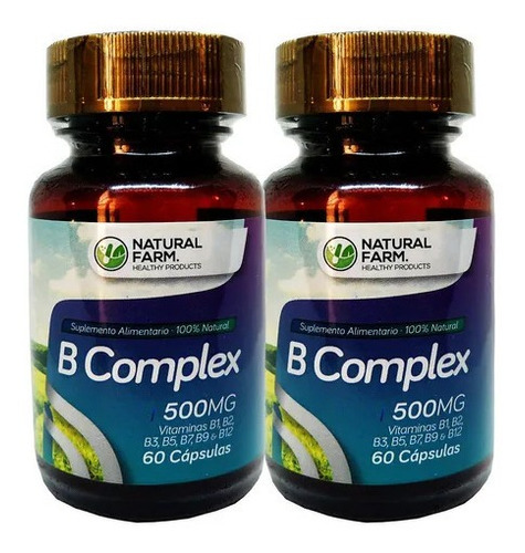 Pack 2 B Complex Nf Vitaminas B1 B2 B3 B5 B7 B9 B12