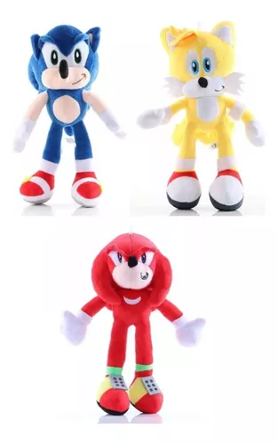 Boneco Pelúcia Sonic Grande 36 Cm Antialérgico