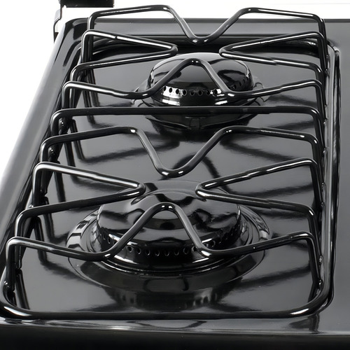 Estufa De Sobreponer Abba 4 Puestos Mixta Glp Sm 400-2 N Ql Color Negro