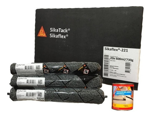 Sikaflex 221 X 600cc Oferta 10 Unidades  + 1  Sika Primer