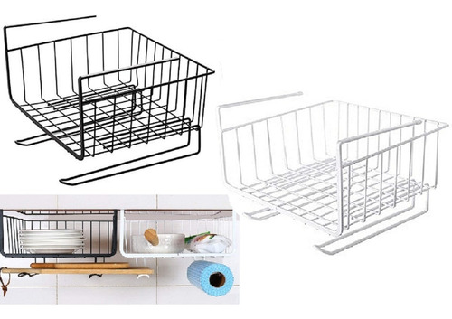 Pack 2 Cesta Carrito Organizador Canastas Debajo Del Estante